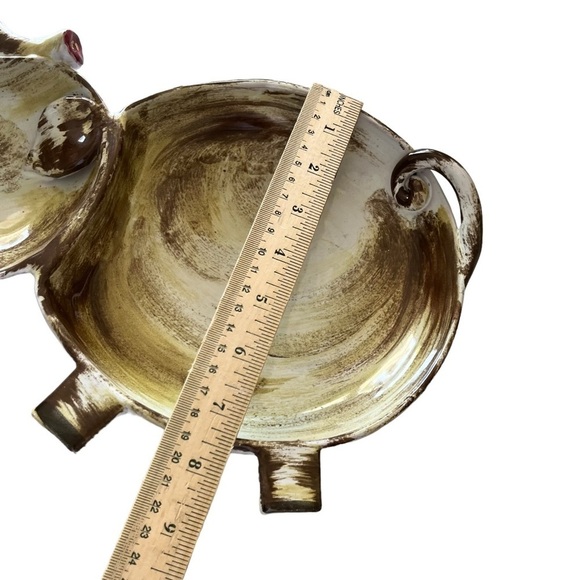 Vintage Italian MCM Elephant Form Chip and Dip - Picture 7 of 10